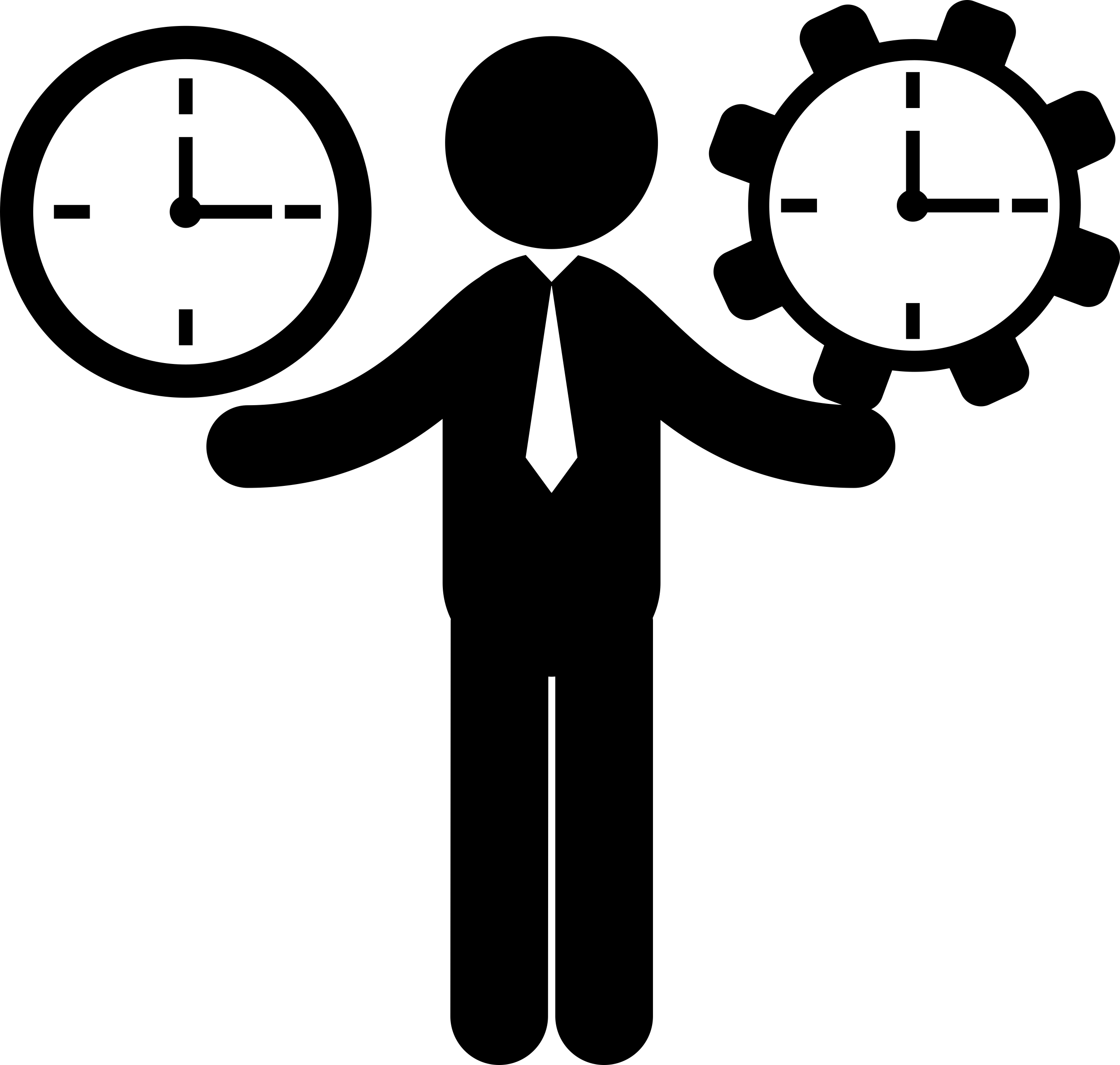 Businessman Balancing Times Stencil Svg Vector Free Vectors